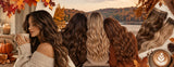 Balayage d’automne : ajoutez des reflets chauds à vos cheveux grâce aux extensions à clips invisibles