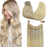 Halo Clip-in Extensions – 1 hårremsa Inbyggd tråd 17-22-60#