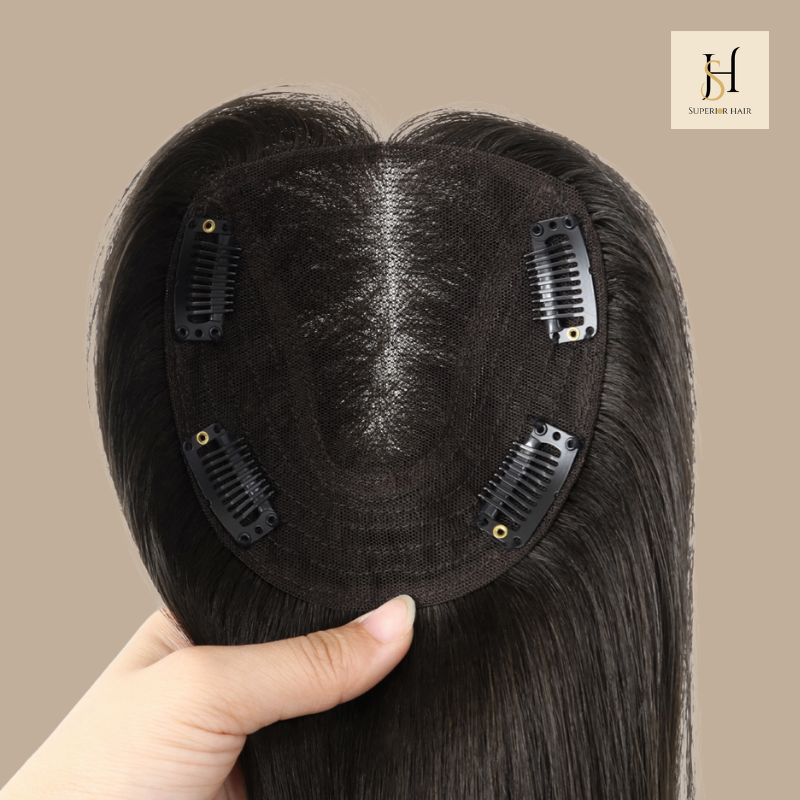 Clip-Haarteil aus Echthaar – Volumen und Abdeckung