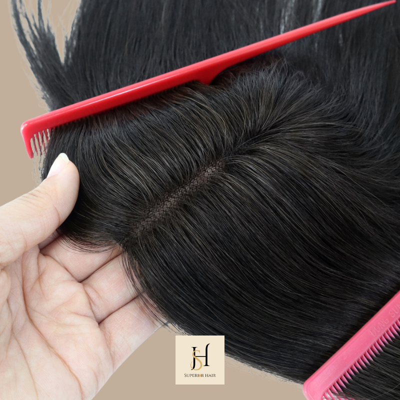 Clip-Haarteil aus Echthaar – Volumen und Abdeckung