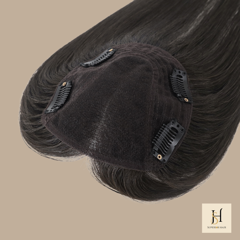 Clip-Haarteil aus Echthaar – Volumen und Abdeckung