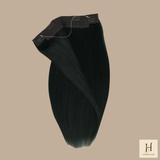 Halo Clip-in Extensions – 1 hiusnauha · Sisäänrakennettu lanka · Helppo asennus