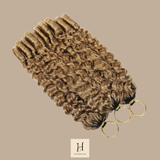 Extensions Feather Weft B-Curly – Mèches fines à nouer 27# B-Curly
