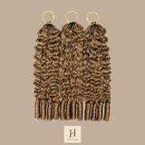 Extensions Feather Weft B-Curly – Mèches fines à nouer 27# B-Curly