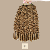 Extensions Feather Weft B-Curly – Mèches fines à nouer 27# B-Curly