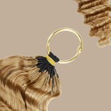 Extensions Feather Weft Deep Wave 27# – Mèches fines à nouer 27# Deep Wave