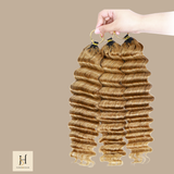 Extensions Feather Weft Deep Wave 27# – Mèches fines à nouer 27# Deep Wave