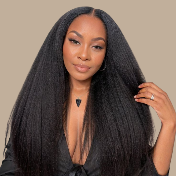 Extension à Clips Yaki Straight Noir Mono Bande Noir