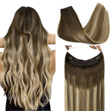 Halo Clip-in Extensions – 1 hårremsa Inbyggd tråd 3-8-613#