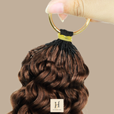 Extensions Feather Weft B-Curly – Mèches fines à nouer 30# B-Curly