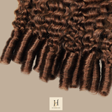 Extensions Feather Weft B-Curly – Mèches fines à nouer 30# B-Curly