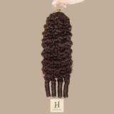 Extensions Feather Weft B-Curly – Mèches fines à nouer 4# B-Curly