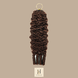 Extensions Feather Weft B-Curly – Mèches fines à nouer 4# B-Curly