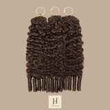 Extensions Feather Weft B-Curly – Mèches fines à nouer 4# B-Curly