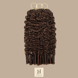 Extensions Feather Weft B-Curly – Mèches fines à nouer 4# B-Curly