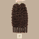 Extensions Feather Weft B-Curly – Mèches fines à nouer 4# B-Curly