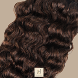 Extensions Feather Weft B-Curly – Mèches fines à nouer 4# B-Curly