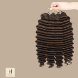 Extensions Feather Weft Deep Wave 4# – Mèches fines à nouer 4# Deep Wave