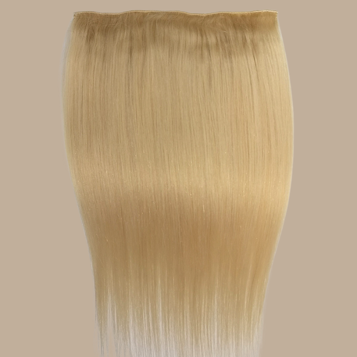 Extension à Clips Straight Blond Platine Mono Bande Blond Platine