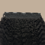 Extension à Clips Kinky Straight Noir Mono Bande Noir