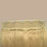 Extension à Clips Straight Blond Platine Mono Bande Blond Platine
