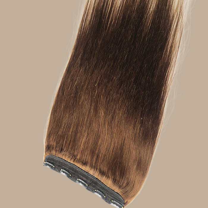 Extension à Clips Straight Chocolat Mono Bande