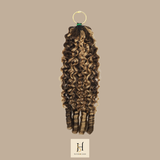 Extensions Feather Weft B-Curly – Mèches fines à nouer P4 27# B-Curly