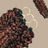 Extensions Feather Weft B-Curly – Mèches fines à nouer P4 30# B-Curly