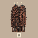 Extensions Feather Weft B-Curly – Mèches fines à nouer P4 30# B-Curly