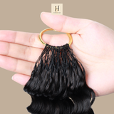 Extensions Feather Weft Deep Wave – Mèches fines à nouer Deep Wave