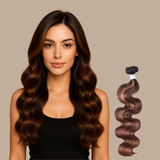 Tissage Body Wave | Chatain Méché | T1B4/30#