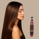 Tissage Straight | Chatain Méché | T1B4/30#