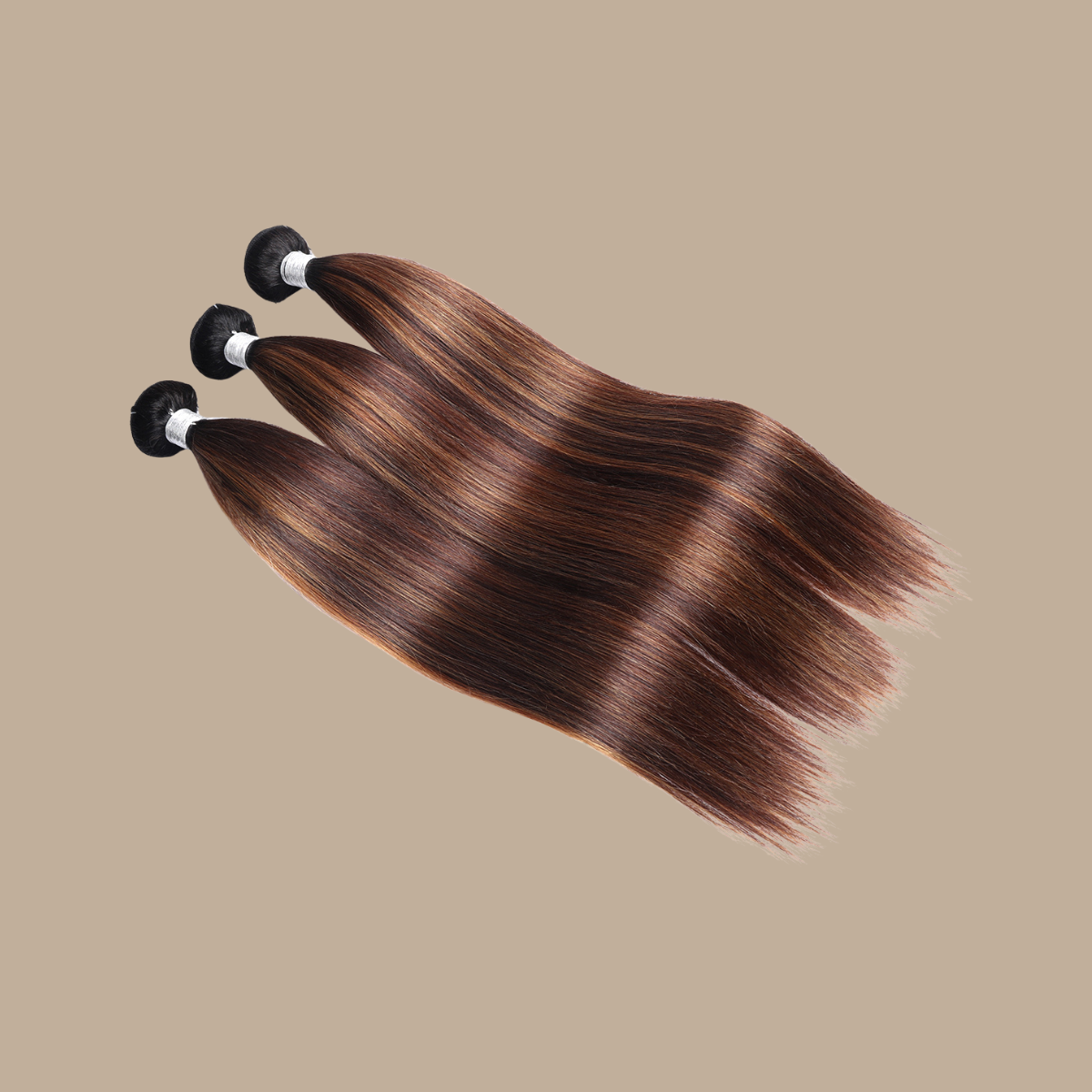 Tissage Straight | Chatain Méché | T1B4/30#
