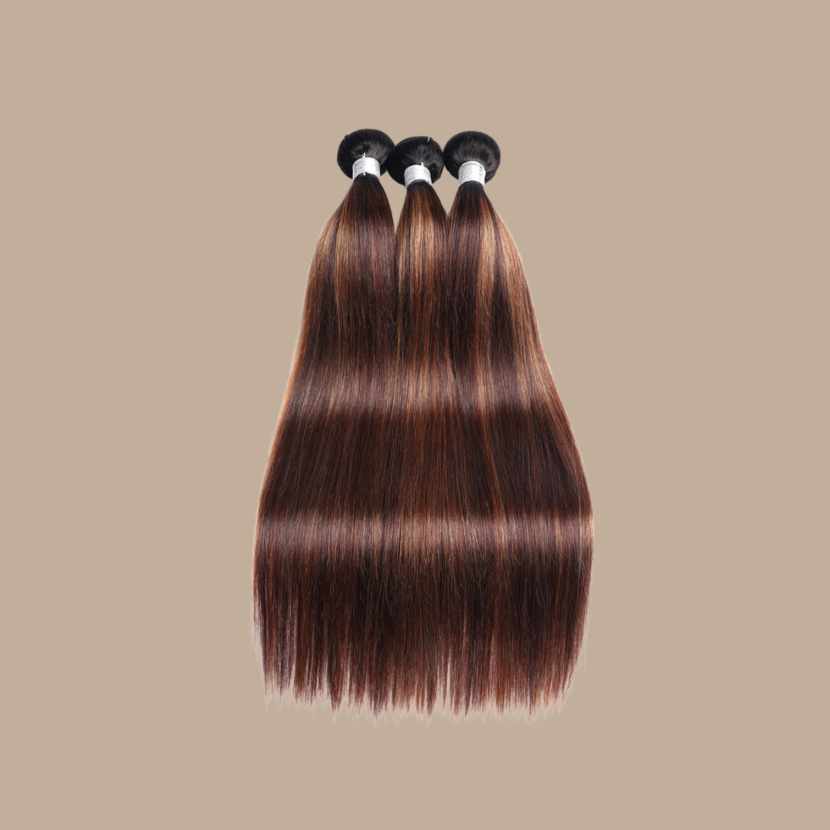 Tissage Straight | Chatain Méché | T1B4/30#