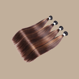 Tissage Straight | Chatain Méché | T1B4/30#