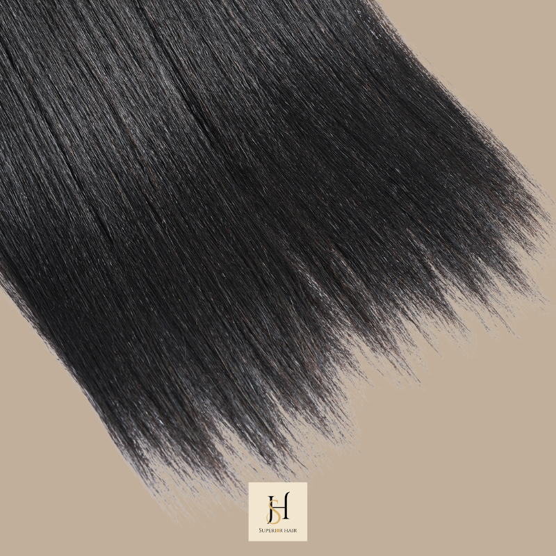 3 Paquets de Tissage Cheveux Vierge REMY Hair X-Yaki Brun Foncé