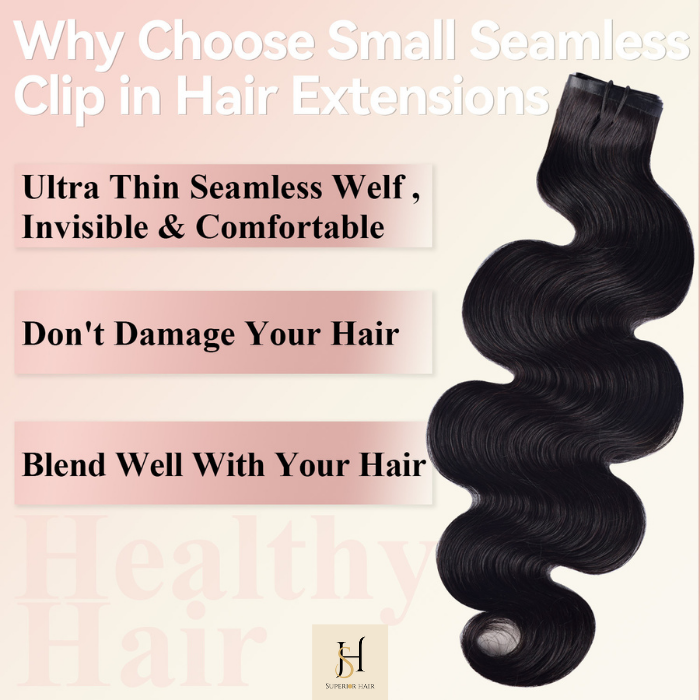 InvisiClip - Extension à Clips Body Wave 1B# 1B# 120 Gr - 6 bandes