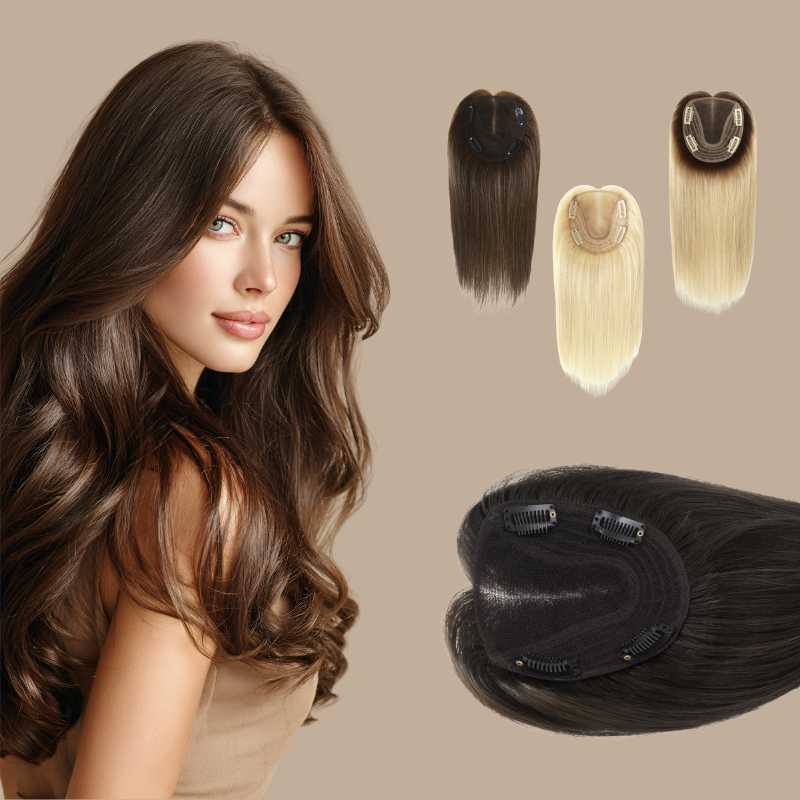 Clip-Haarteil aus Echthaar – Volumen und Abdeckung